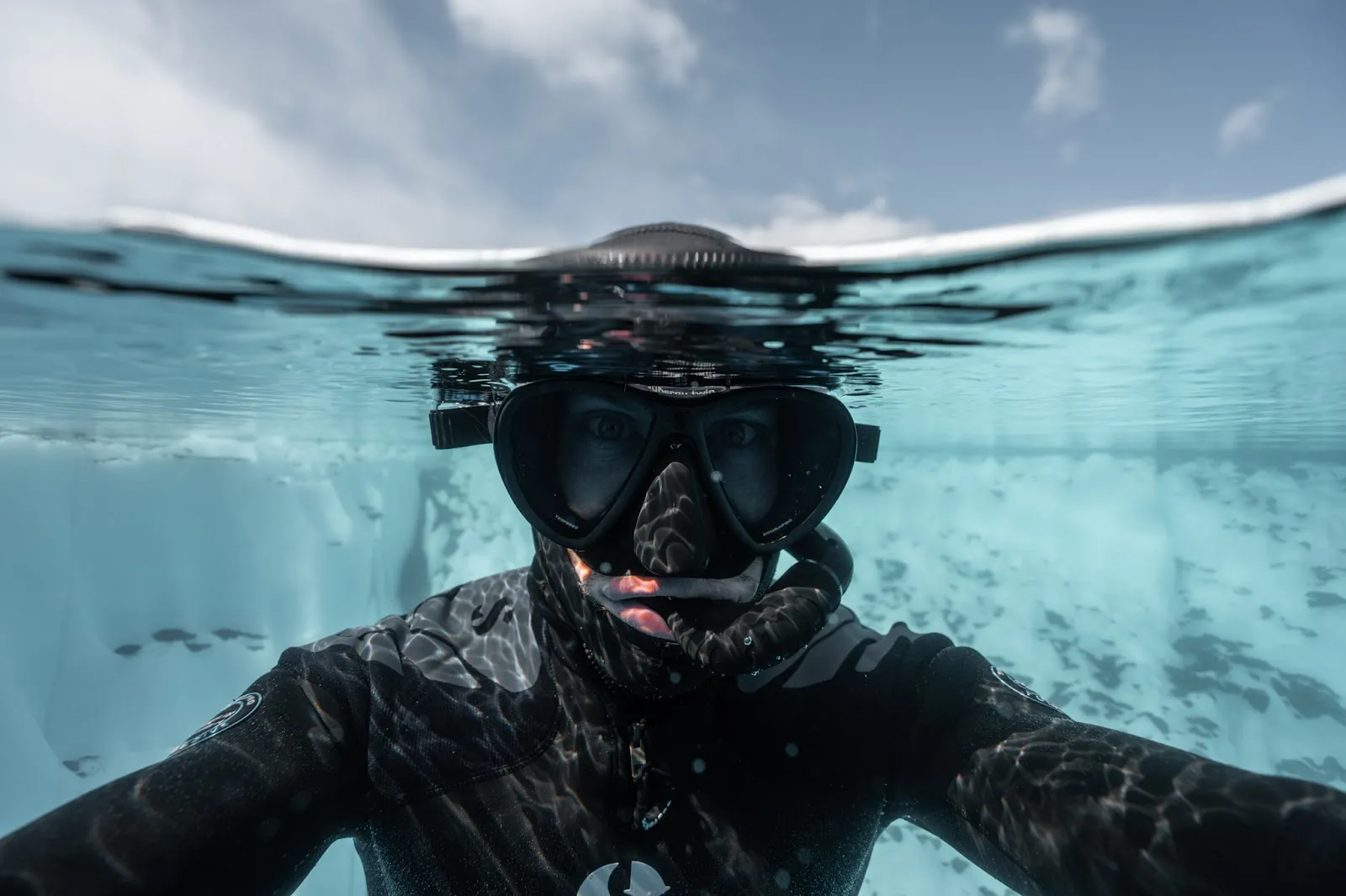 Alaskan Glacier Diving in Freezing Alpine Waters