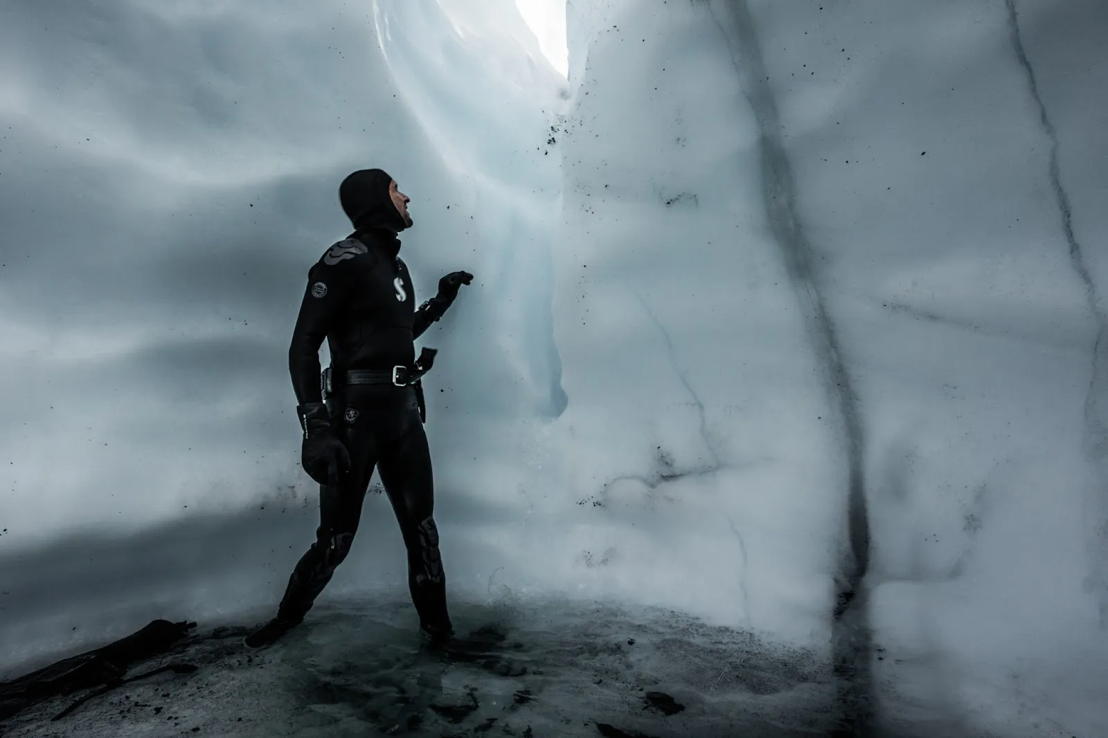 Alaskan Glacier Diving in Freezing Alpine Waters