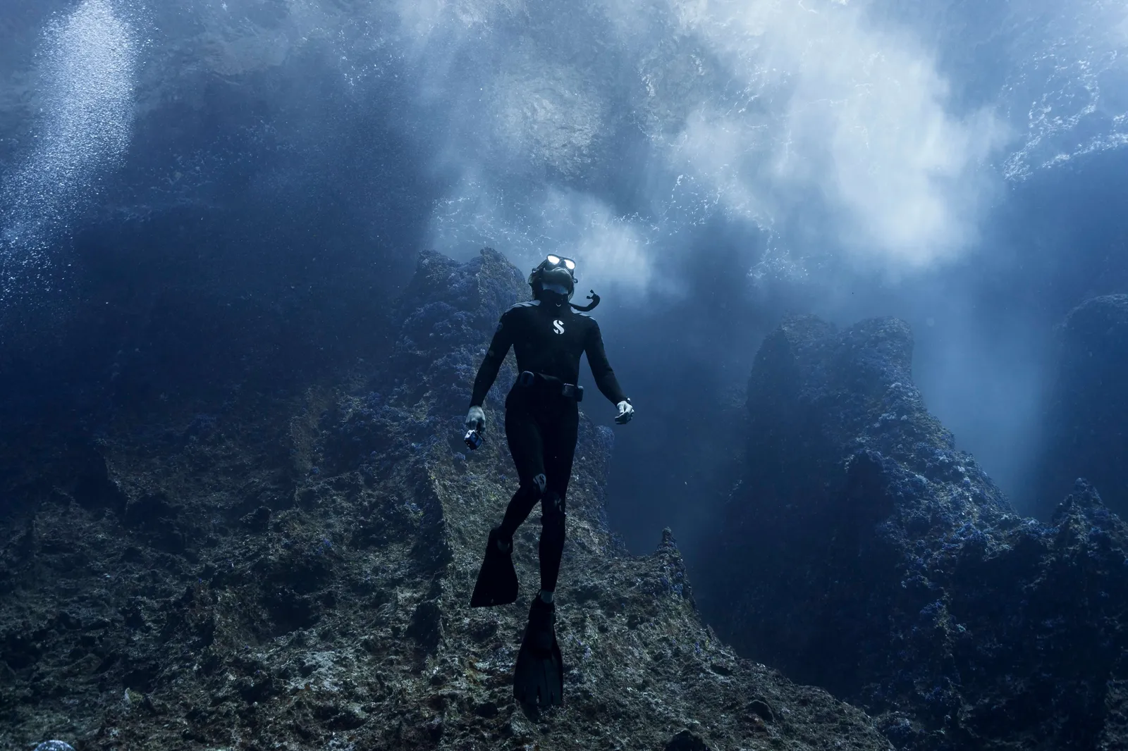About Us Expeditions - Adam Diving in Xmas Island